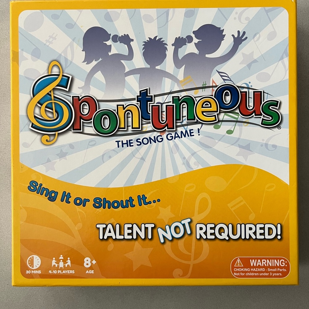 SPONTANEOUS The Board Game of LYRICS and Songs Music Lovers Complete